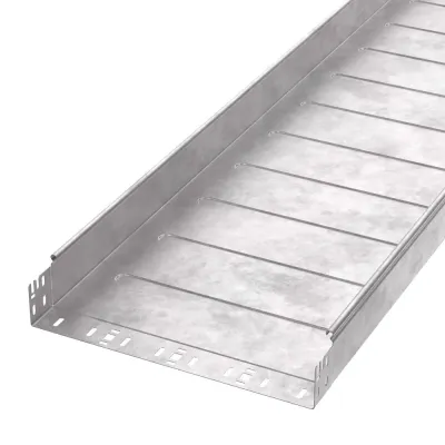 Лоток неперфорированный Профи HDZ 400х80x3000 (1,0 мм) (6 м/уп)