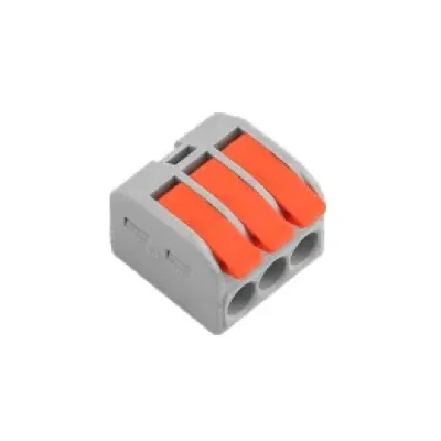 Клеммы СМК  монтажные многоразовые PTC-3P 463 BL/3 450V 41A 3 отверстия0.5-6.0 mm2 / 3 шт./ Jazzway