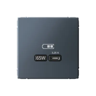 ARTGALLERY USB розетка тип-С 65Вт высокоскор.заряд. QC, PD, механизм, грифель