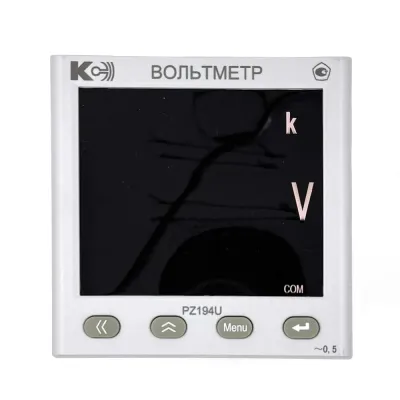 Вольтметр цифровой переменного тока PZ194U-2K4T-00301-100В/100В-0-5мА-Ж-0,5