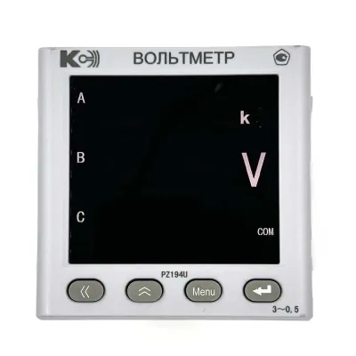 Вольтметр цифровой переменного тока PZ194U-9K4T-00301-100В/100В-4-20мА-К-3.4-0,5