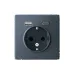 ARTGALLERY розетка 16А с 2 USB A+C, 5В/2,4А/3,0А, 2х5В/1,5А, механизм, грифель ARTGALLERY розетка 16А с 2 USB A+C, 5В/2,4А/3,0А, 2х5В/1,5А, механизм, грифель