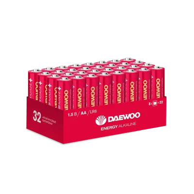 Элемент питания LR 6 (AA) DAEWOO Energy Alkaline, упаковка 32 шт.