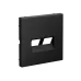 ARTGALLERY НАКЛАДКА двойная для информационных функций типа Keystone, КАРБОН