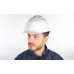 Каска защитная QUARTZ UP III белого цвета с храповым механизмом без вентиляции