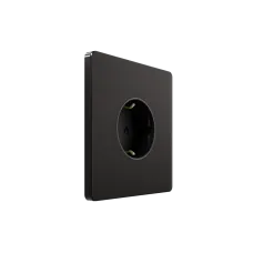 Розетка С/У с ЗК (250В, 16А, защит.шторки), Полярная ночь , Systeme Infinity