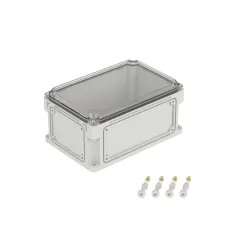 Корпус IP67.300х200х146 (выс.крышки 35),стнк.выбв.флнц.,прозр.крыш.