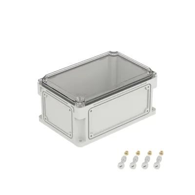 Корпус IP67.300х200х146 (выс.крышки 35),стнк.выбв.флнц.,прозр.крыш.
