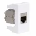 Ком.роз. RJ45 кат.6 экран. (8P8C, Hyperline, Dual IDC: 110&Krone) Viva, белая, 1мод