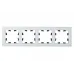 Рамка четырехпостовая ATLASDESIGN NATURE, ОРГАНИЧЕСКОЕ СТЕКЛО БЕЛЫЙ
