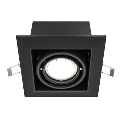 Светильник встраиваемый Maytoni Metal Modern DL008-2-01-B Черный