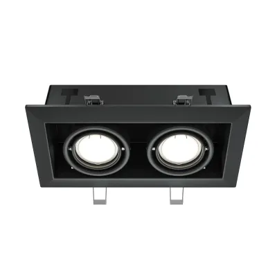 Светильник встраиваемый Maytoni Metal Modern DL008-2-02-B Черный