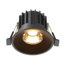 Светильник встраиваемый Maytoni Round DL058-12W2.7K-B Черный