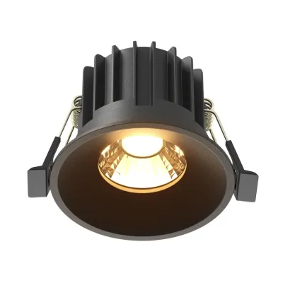 Светильник встраиваемый Maytoni Round DL058-12W2.7K-B Черный