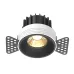 Светильник встраиваемый Maytoni Round DL058-12W2.7K-TRS-B Черный