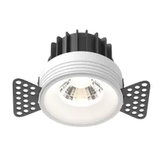 Светильник встраиваемый Maytoni Round DL058-12W4K-TRS-W Белый