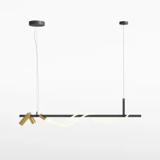 Светильник подвесной  Maytoni Tau MOD166PL-L30GB3K LED 30W Черный и Золото