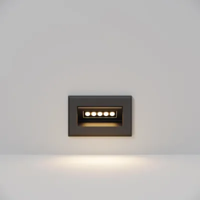 Подсветка для лестниц Outdoor Bosca O045SL-L3B3K IP 65 LED 3W 3000 K Черный