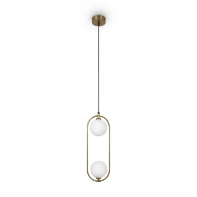 Светильник подвесной Maytoni Ring MOD013PL-02BS1 G9х2х25W Латунь