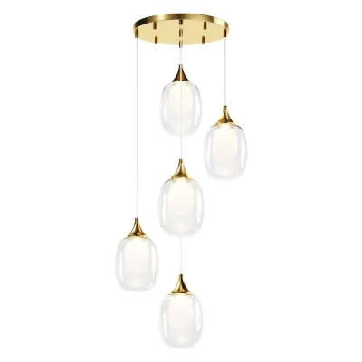 Светильник подвесной Maytoni Aura MOD016PL-05BS E14х5х40W Латунь