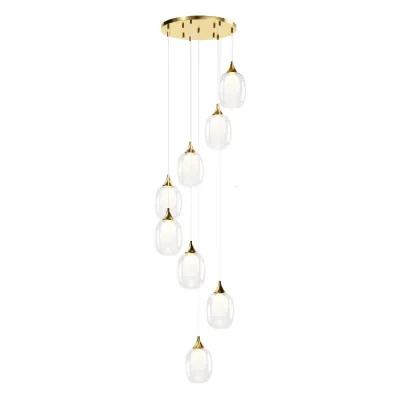 Светильник подвесной Maytoni Aura MOD016PL-08BS1 E14х8х40W Латунь