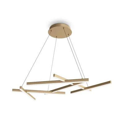 Светильник подвесной  Maytoni Line MOD016PL-L80GK LED 80W Золото
