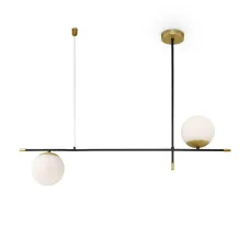 Светильник подвесной Maytoni Nostalgia MOD048PL-02G E14х2х40W Черный и Золото