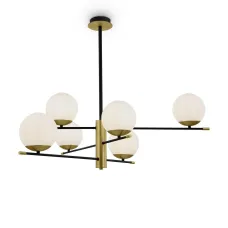 Светильник подвесной Maytoni Nostalgia MOD048PL-06G E14х6х40W Черный и Золото