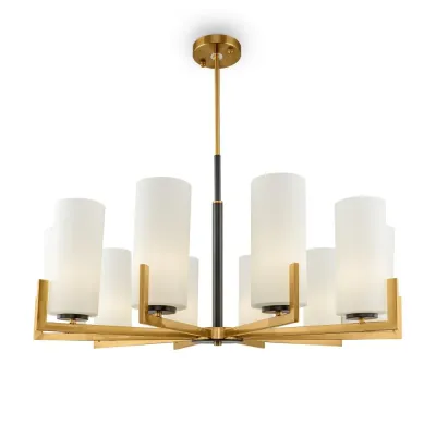 Люстра Maytoni Fortano MOD089PL-10BS E27х10х40W Черный и Латунь