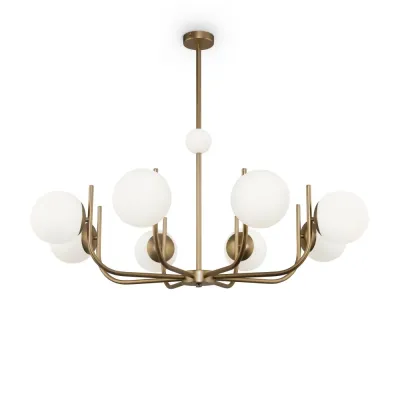 Светильник подвесной Maytoni Rendez-vous MOD109PL-08BS E14х8х40W Латунь