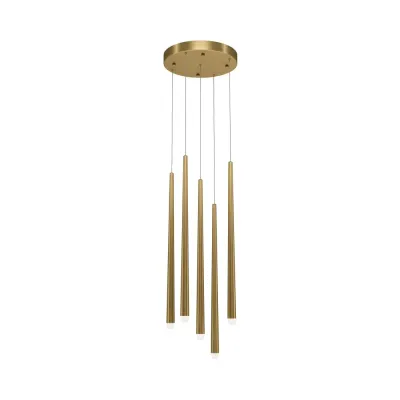 Светильник подвесной  Maytoni Cascade MOD132PL-L30BSK LED 31W Латунь