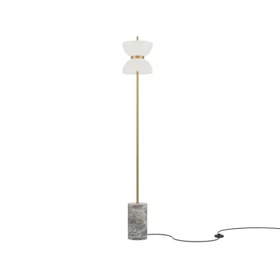 Cветильник напольный (торшер) Kyoto MOD178FL-L11G3K LED 11W Золото и серый