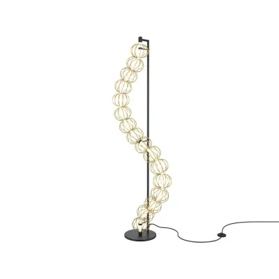 Cветильник напольный (торшер) Golden Cage MOD216FL-L38G3K LED 48W Золото