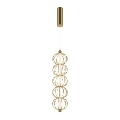 Светильник подвесной  Maytoni Golden Cage MOD216PL-L10G3K LED 17W Золото