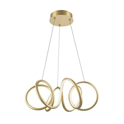 Светильник подвесной  Maytoni Curve MOD241PL-L60BSK LED 52W Латунь