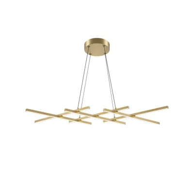 Светильник подвесной  Maytoni Halo MOD244PL-L50BSK LED 40W Латунь