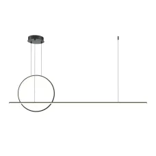 Светильник подвесной  Maytoni Halo MOD247PL-L49BK LED 40W Черный