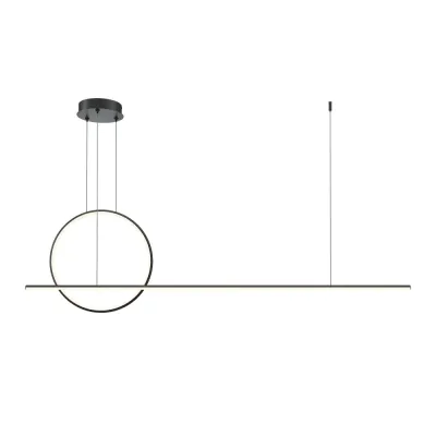 Светильник подвесной  Maytoni Halo MOD247PL-L49BK LED 40W Черный