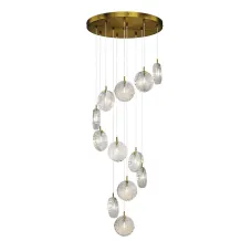 Светильник подвесной Maytoni Frozen MOD254PL-12BS G4х12х5W Латунь