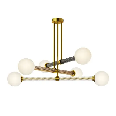 Светильник подвесной Maytoni Teatro MOD287PL-06BS G9х6х28W Латунь