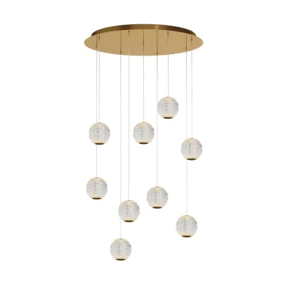 Светильник подвесной  Maytoni Sapphire MOD293PL-L56BS3K LED 56W Латунь