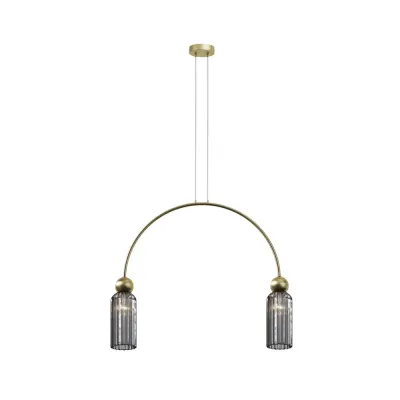 Светильник подвесной Maytoni Antic MOD302PL-02GR E14х2х40W Золото