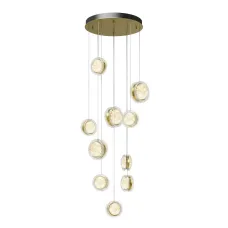 Светильник подвесной  Maytoni Pharao MOD361PL-L41BS3K LED 39W Черный и Латунь