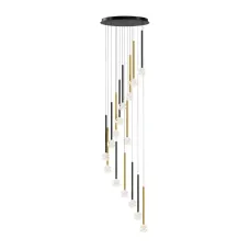 Светильник подвесной  Maytoni Bubble dream MOD383PL-L40BBS3K LED 51W Черный и Латунь