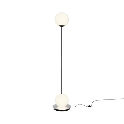 Cветильник напольный (торшер) Twins MOD427FL-L20B3K LED 20W Черный и Хром