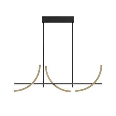 Светильник подвесной  Maytoni Wabi MOD428PL-L20BK LED 32W Черный