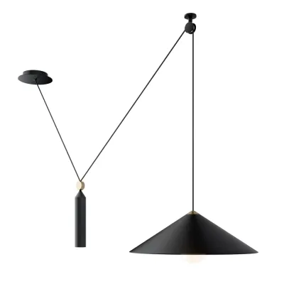 Светильник подвесной Maytoni Peso P080PL-01B E27х1х60W Черный