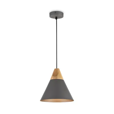 Светильник подвесной Maytoni Bicones P359-PL-220-C E27х1х60W Серый