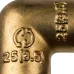 Угольник 25 90 град. аксиальный, латунь