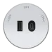 MultiTrack Розетка 2хUSB (тип А+С) 18Вт, 5В/3А Белый
